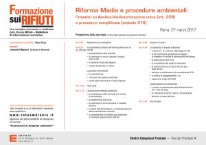 EDA PRO seminario formazione sui rifiuti Riforma Madia procedure ambientali