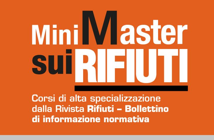 Corsi master rifiuti