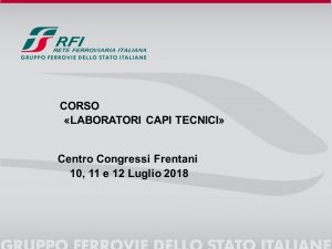 corsi Laboratori Capi Tecnici