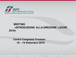 Meeting Introduzione alla Direzione Lavori