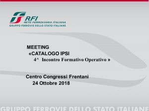 meeting Catalogo IPSI