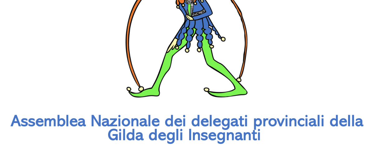 Locandina "Assemblea Nazionale dei delegati provinciali della Gilda degli Insegnanti " del 27 aprile