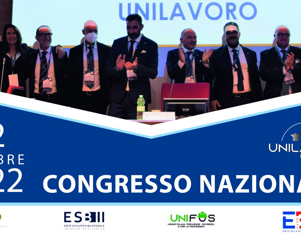 Locandina del Congresso nazionale Unilavoro PMI 2022